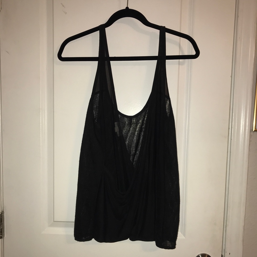 See Through Black Tank